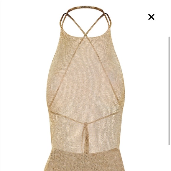 Sheer metallic mini cover up ❤️ - Picture 5 of 6